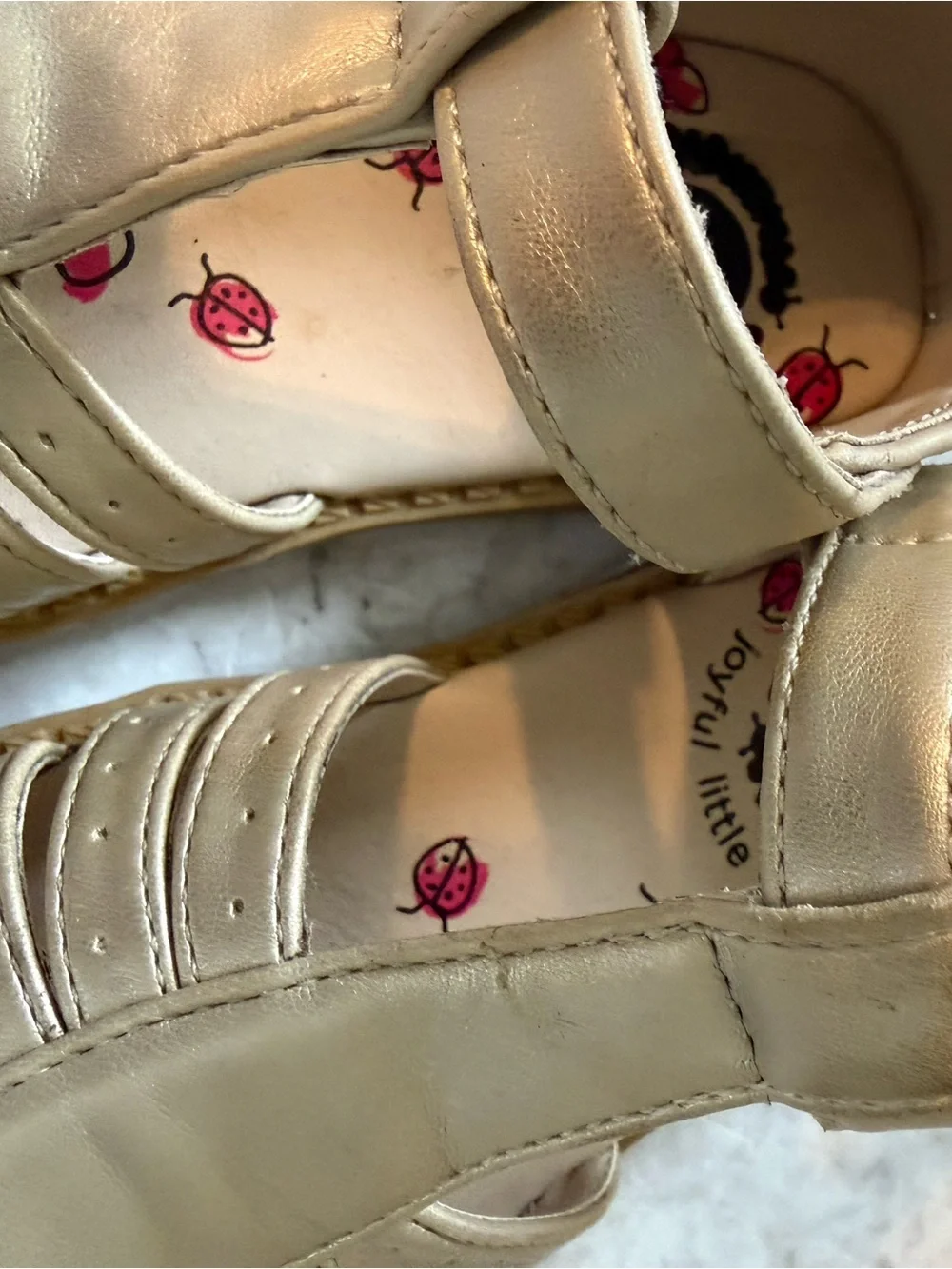 Livie & Luca fisherman Sandals in Champagne size 7T
